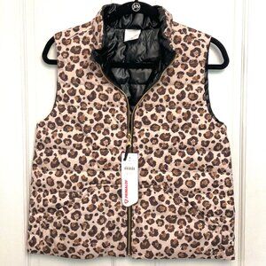New Crewcuts Girls Reversible Leopard Print Vest
